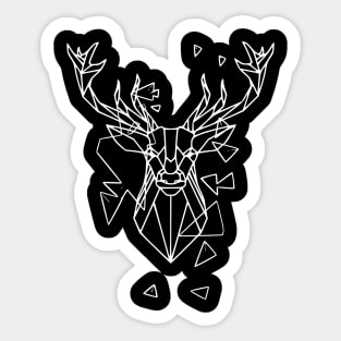geometric deer Sticker